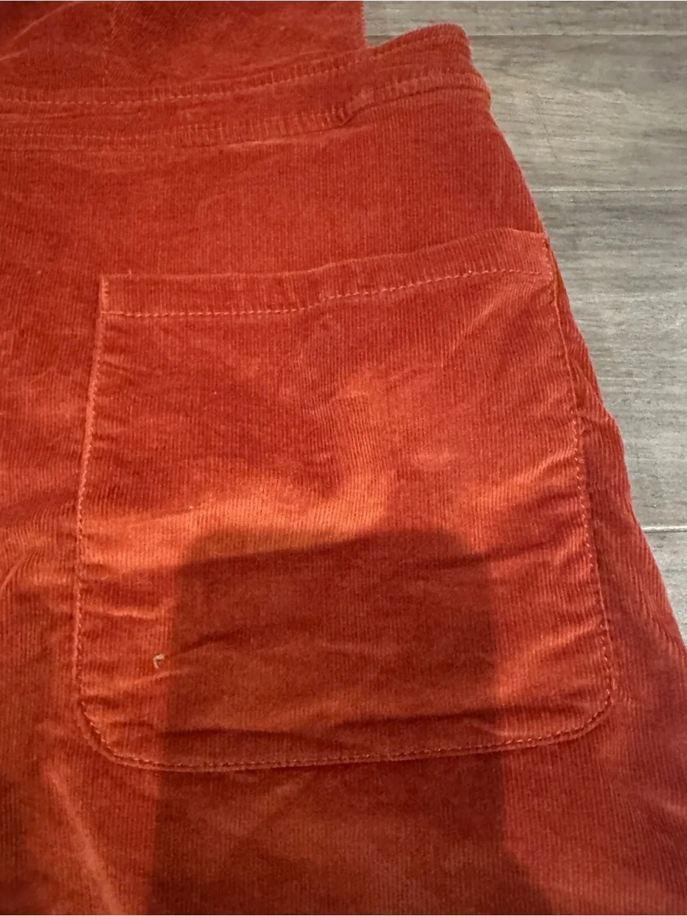 Free People Burnt Orange Corduroy Pinafore Mini Dress